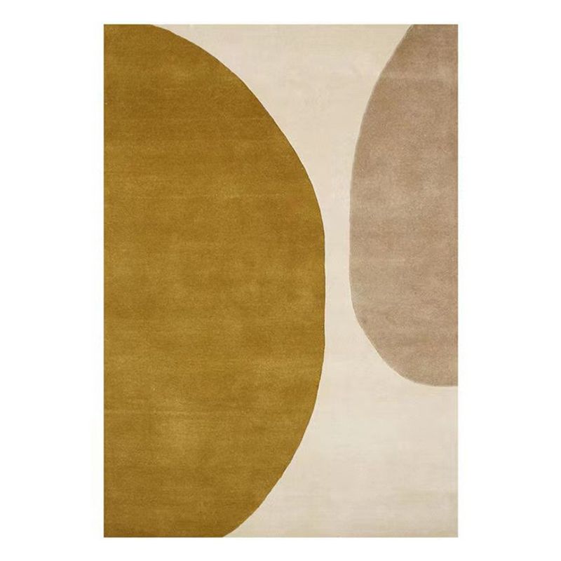 Modern Geometric Soft Rug Rectangle Polyester Loom Rug for Bedroom