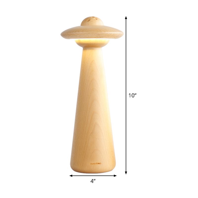Table de champignons moderniste LED LED LED PETTE DE BURANT EN BEIGE pour le salon