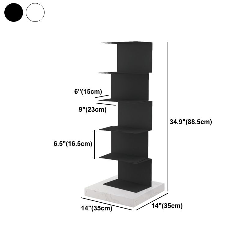Closed Back Bookcase Contemporary Style Invisible Bookshelf for Study Room and Office