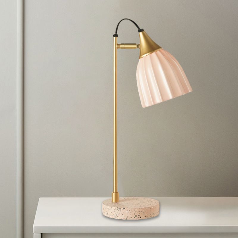 Porcelain Dome Desk Lampe Kids Style 1 Éclairage de nuit léger avec conception de joint réglable en rose / bleu / vert