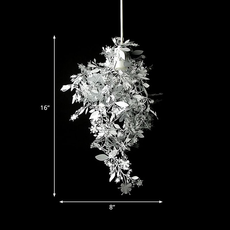 Garland Pendant Light Contemporary Metallic 1 Light Chrome Finish Ceiling Suspension Lamp