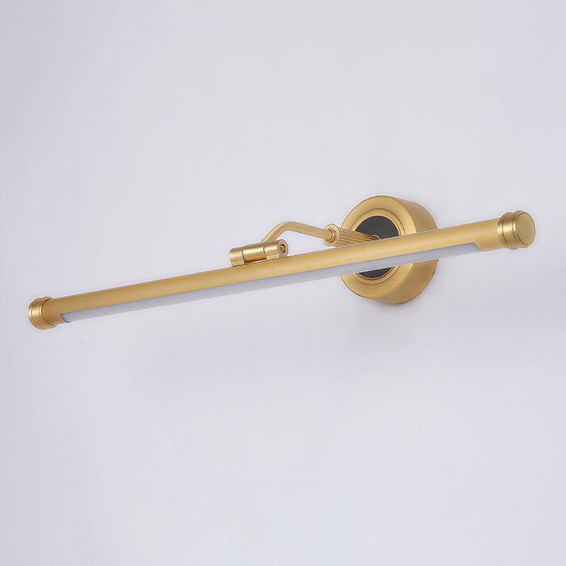 Nuance linéaire en métal applique lumière de style moderne de style miroir à 1 lumière lumière murale