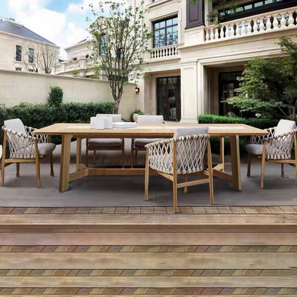 1/4/5/6/8 Pieces Dining Table Set Solid Wood Patio Dining Sets