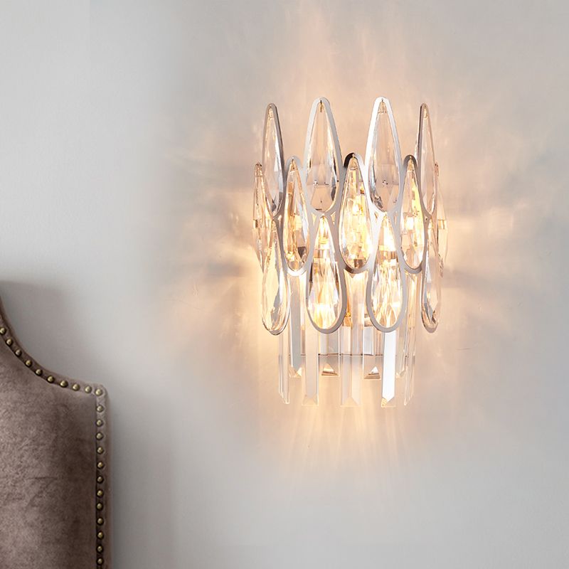 Éclairage mural à double couche argenté