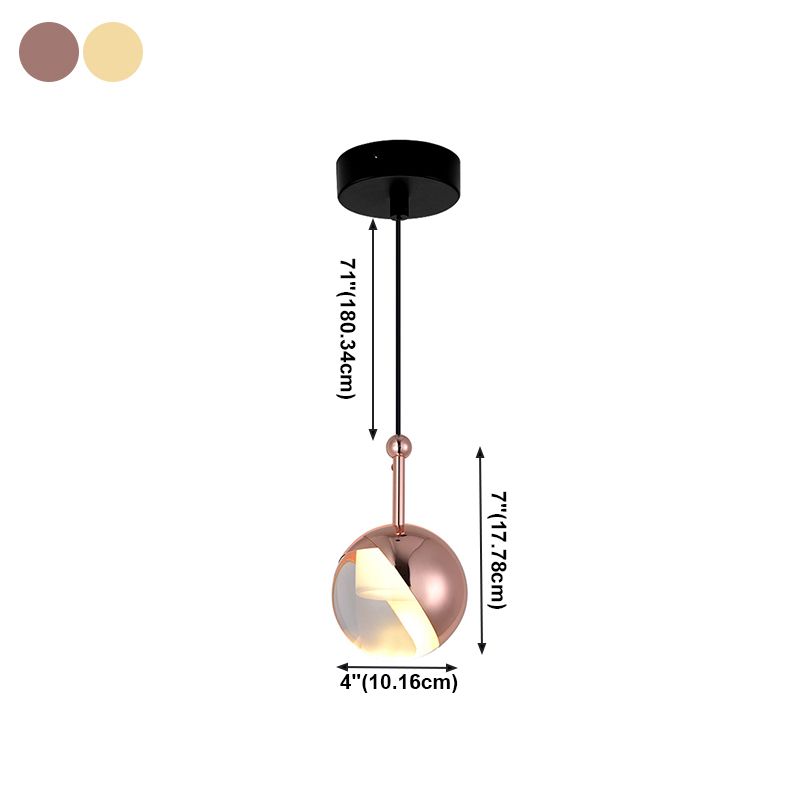 Aluminium Globe LED -Pendelleuchte in moderner Luxusstil Kristalllampe Kristalllampe