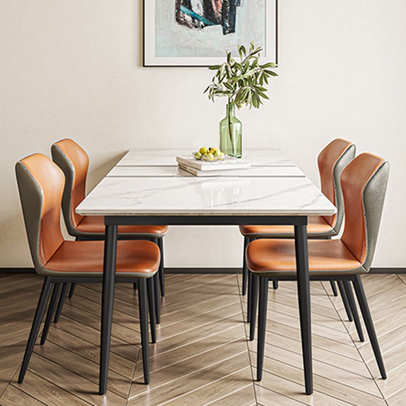 Extendable Sintered Stone Dining Table Simplicity Home Fixed Table