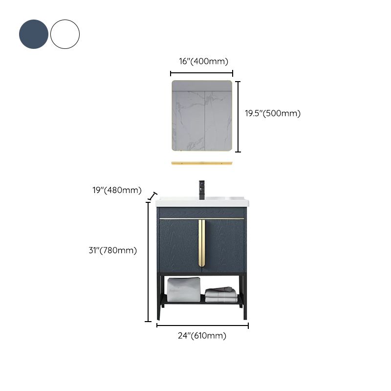 Modern Stainless Steel Bathroom Sink Vanity Faucet Included Vanity Sink