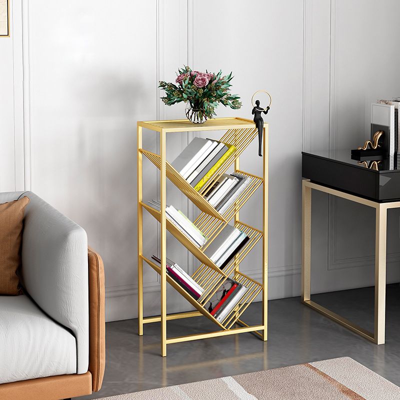 Urban Bookshelf Metal Shelf Bookcase with Shelves for Living Room