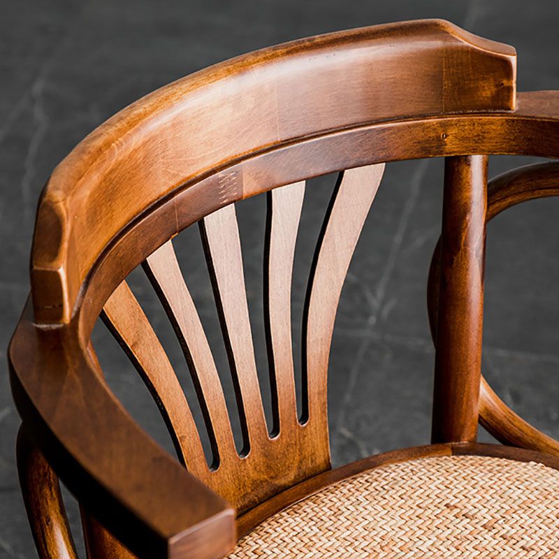 Wood Dining Room Chairs Traditional Style Windsor Back Arm Chair