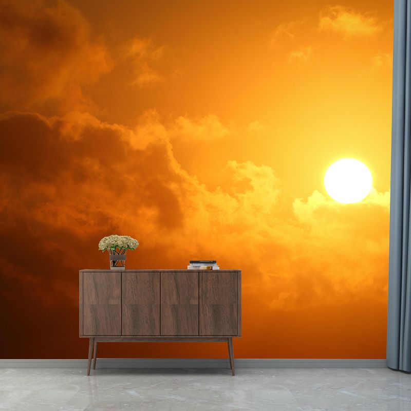 Customized Contemporary Sky Mural Mildew Resistant Wallpaper for Bedroom