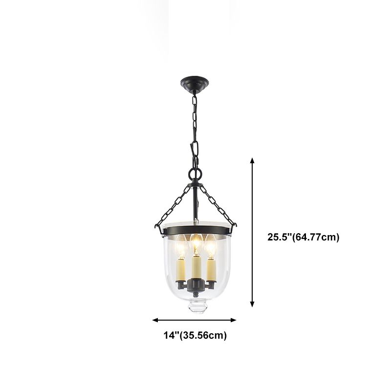 Glazen kroonluchter verlichtingsarmatuur Moderne 3-kops kroonluchter hanglamp