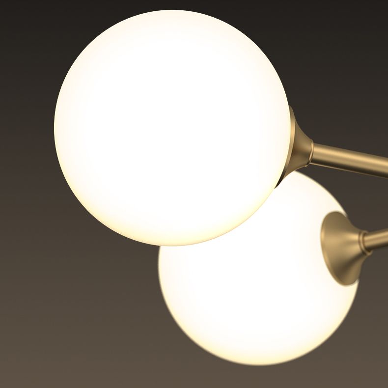 Designer Style Globe Chandelier Light Fixtures Multi-Head Suspension Pendant Lamps for Living Room