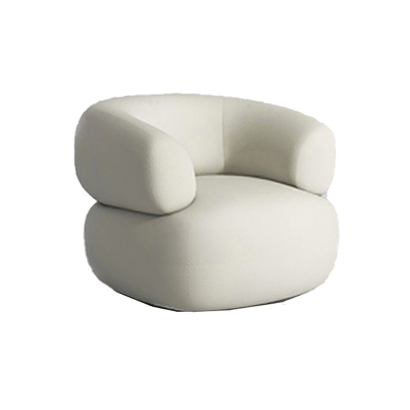Contemporary Curved Sofa Sloped Arm Sofa with Tight Back for Living Room
