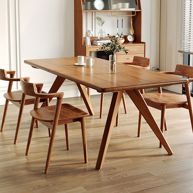 Modern 1/5/7 Pieces Dining Set Rectangle Pine Wood Dining Table for Dining Room
