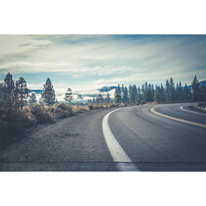 Customized Road Wall Mural Environment Friendly Wallpaper for Home Decoration