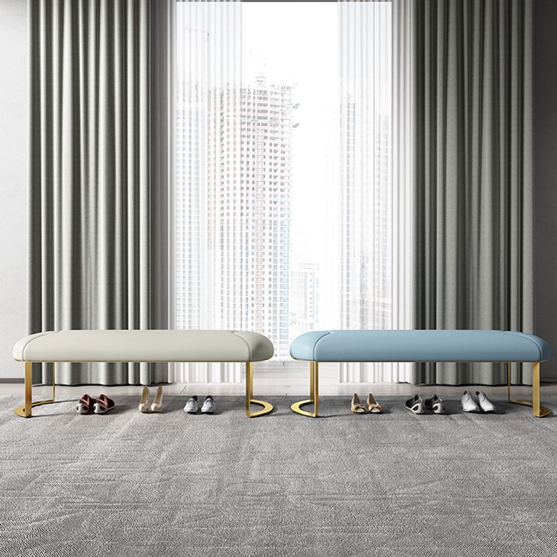 Rectangle 15.7" Wide Entryway Bench Cushioned Upholstered Seating Bench