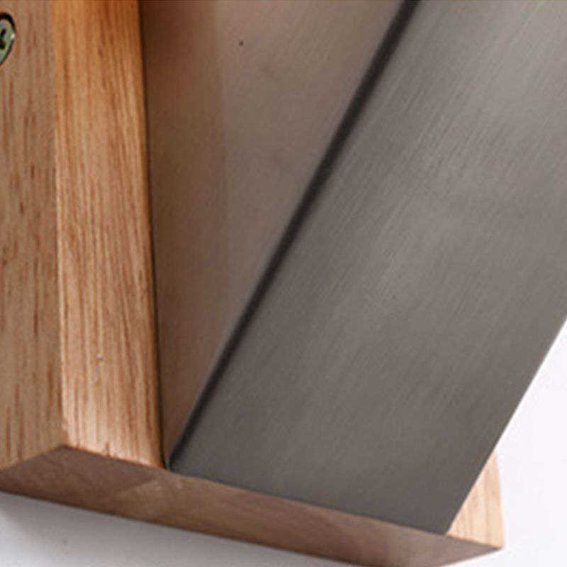 Modern Style Rectangular Wall Light Sconces Wood 1 Light Wall Lighting Ideas