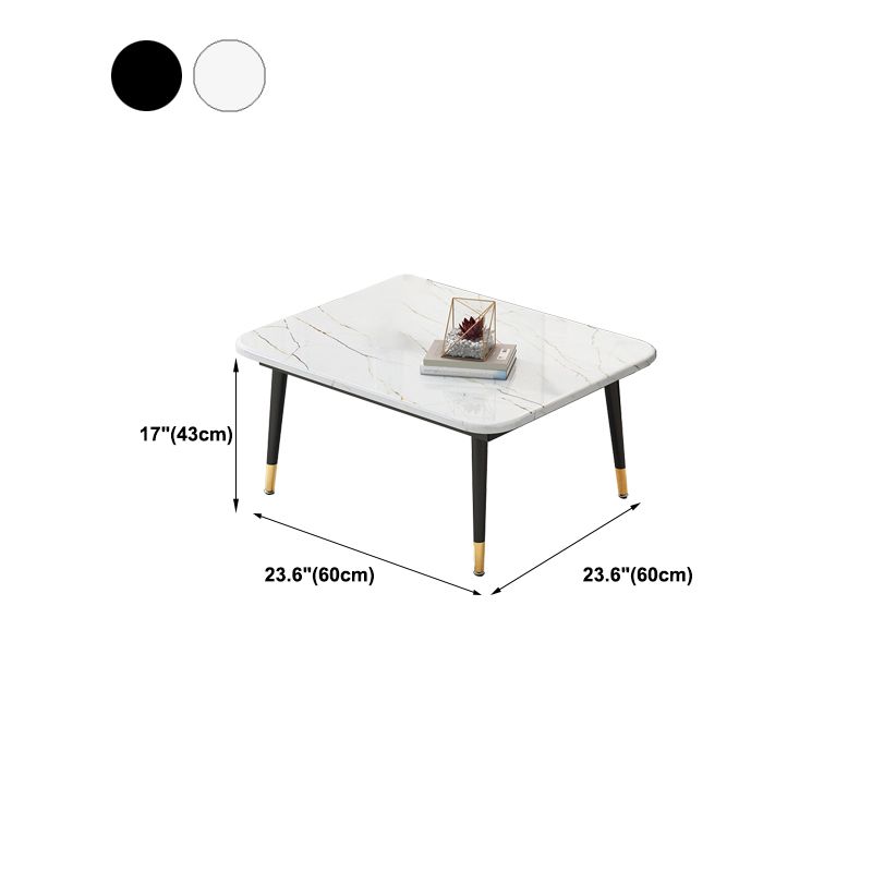 Four Legs Coffee Table Modern Minimalist Coffee Table for Living Room