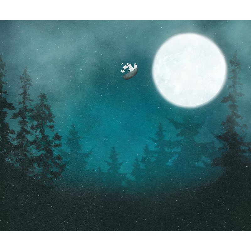 Illustration Environmental Wall Mural Wallpaper Dreamland Living Room Wall Mural