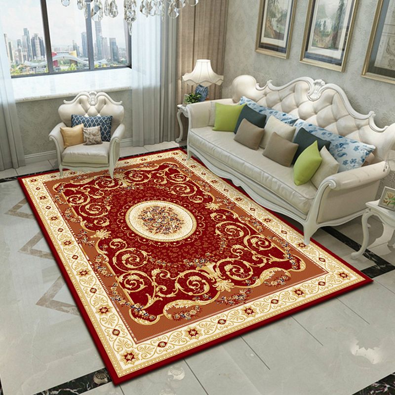 Fancy Victoria Rug Alfombra floral multicolor antideslizante lavable alfombra apta para mascotas para sala de estar