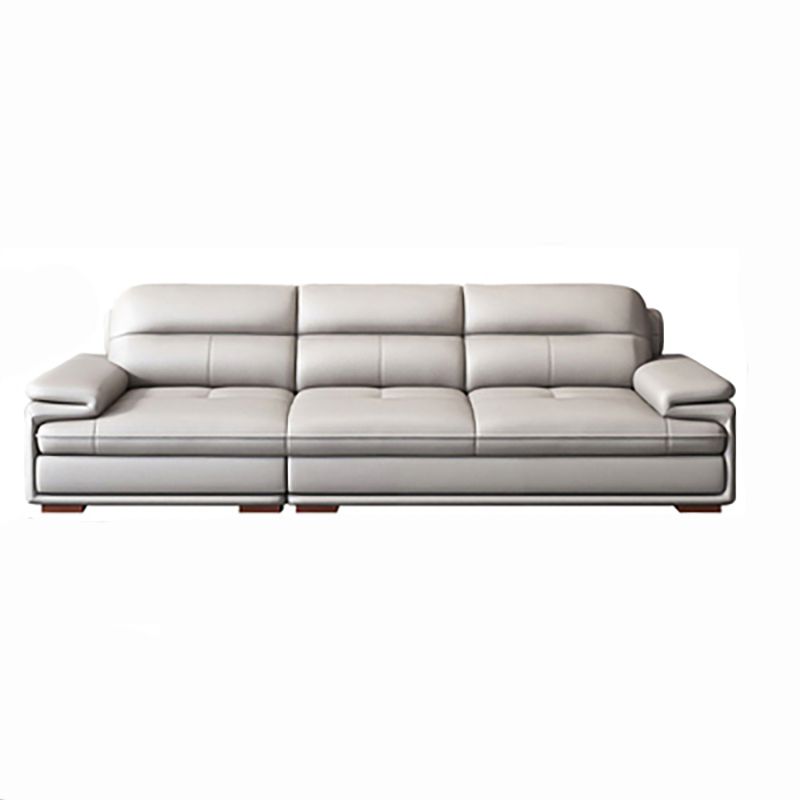 Contemporary Pillowed Back Cushions Sofa/Sectional with Pillow Top Arm
