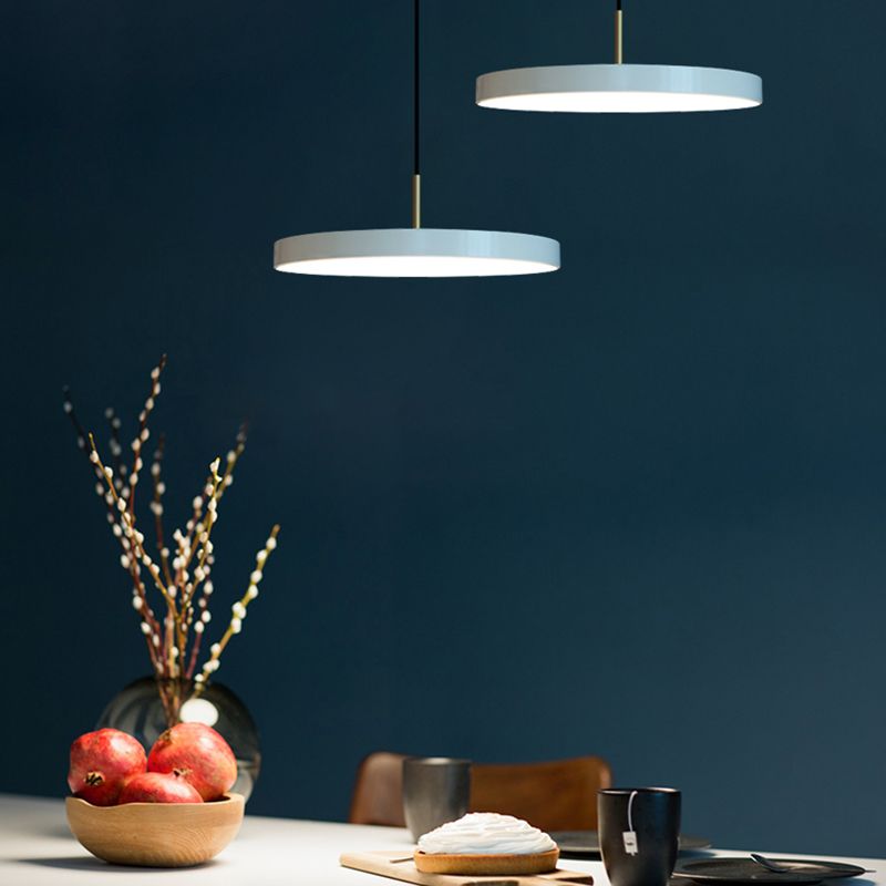 Forme circulaire de style moderne Hanging Light Metal 1 Light Hanging Lamping for Restaurant