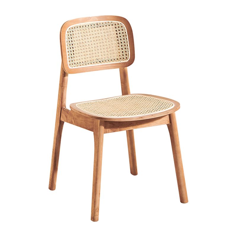 Contemporary Solid Wood Indoor Open Back Armless Dining Chair