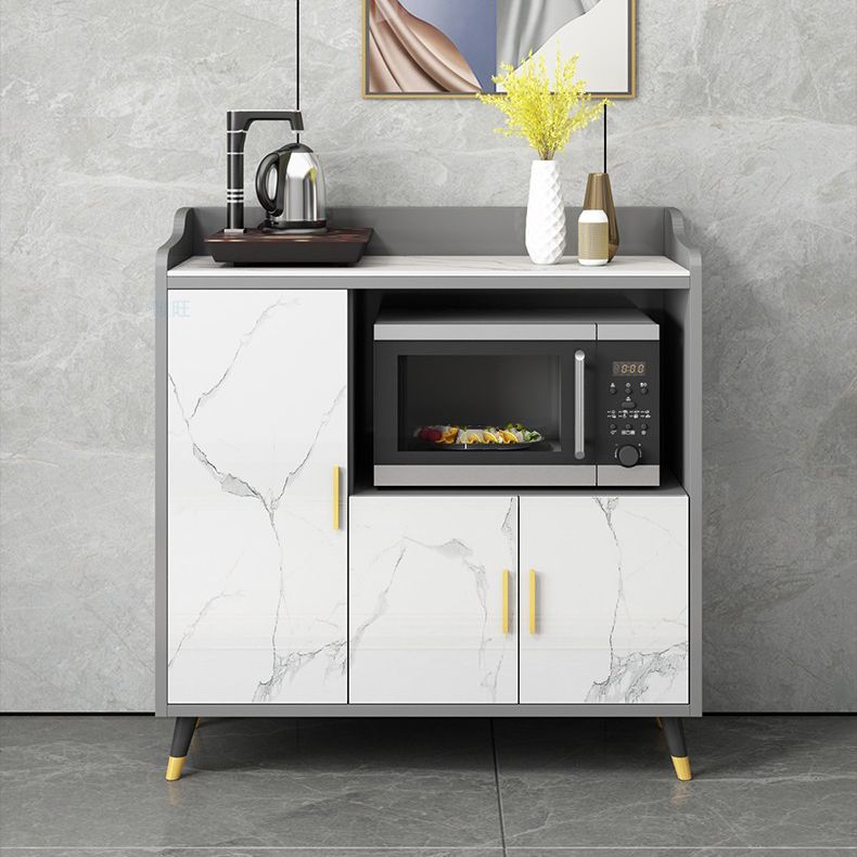 Modern Style Stone Buffet Sideboard Dining Room 38.5"H Buffet Server