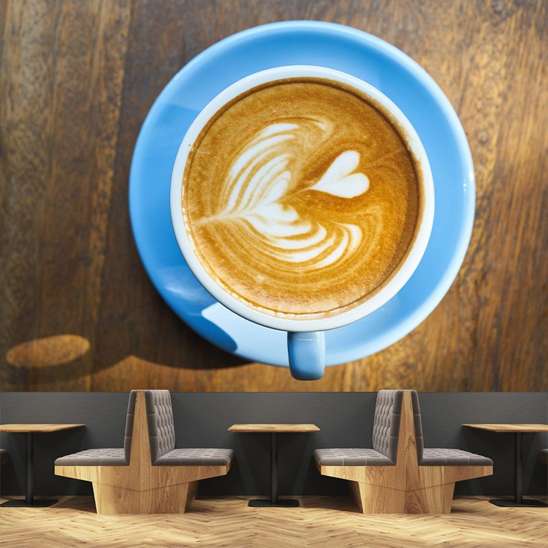 Fragrant Coffee Wall Decal for Moern Coffee Shop Stain Resistant, Made to Measure