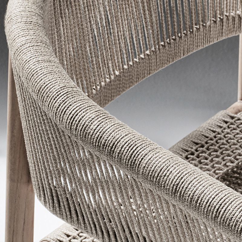 Solid Wood Tropical Patio Dining Side Chair Set of 2/4/6/8 Dining Side Chair