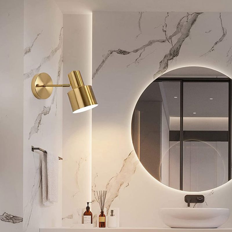 Post Modern Industrial Bath Sconce 1 - Light Adjustable Bathroom Vanity Lighting