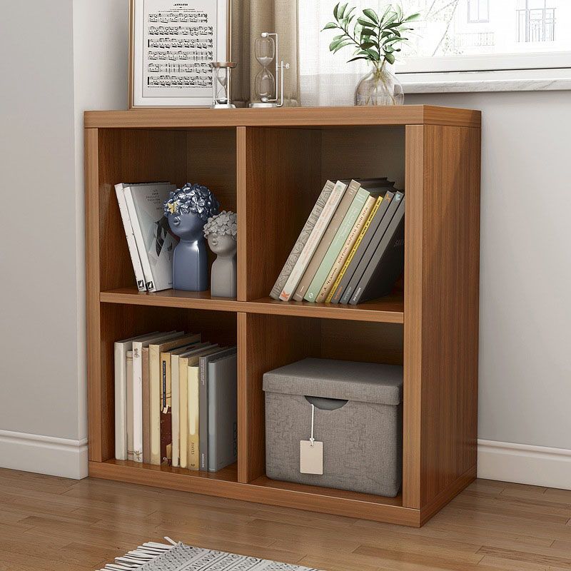 Contemporary Engineered Wood Bookshelf Closed Back Shelf Bookcase for Home