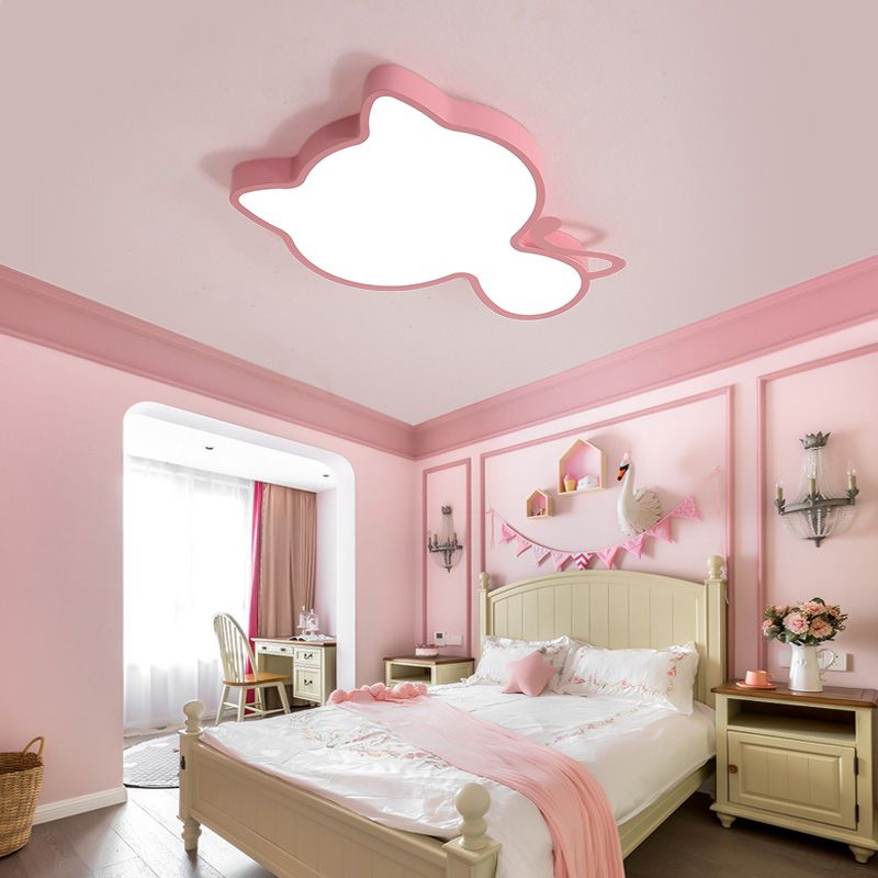 Simple Style Lovely Ceiling Lights Aluminum Kid's Room LED Flush-mount Lamp
