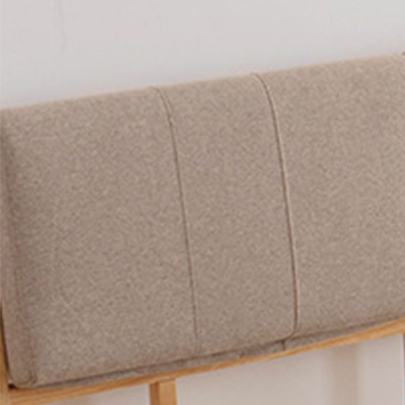 Scandinavian Solid Wood Mattress Included with Headboard Bed Frame