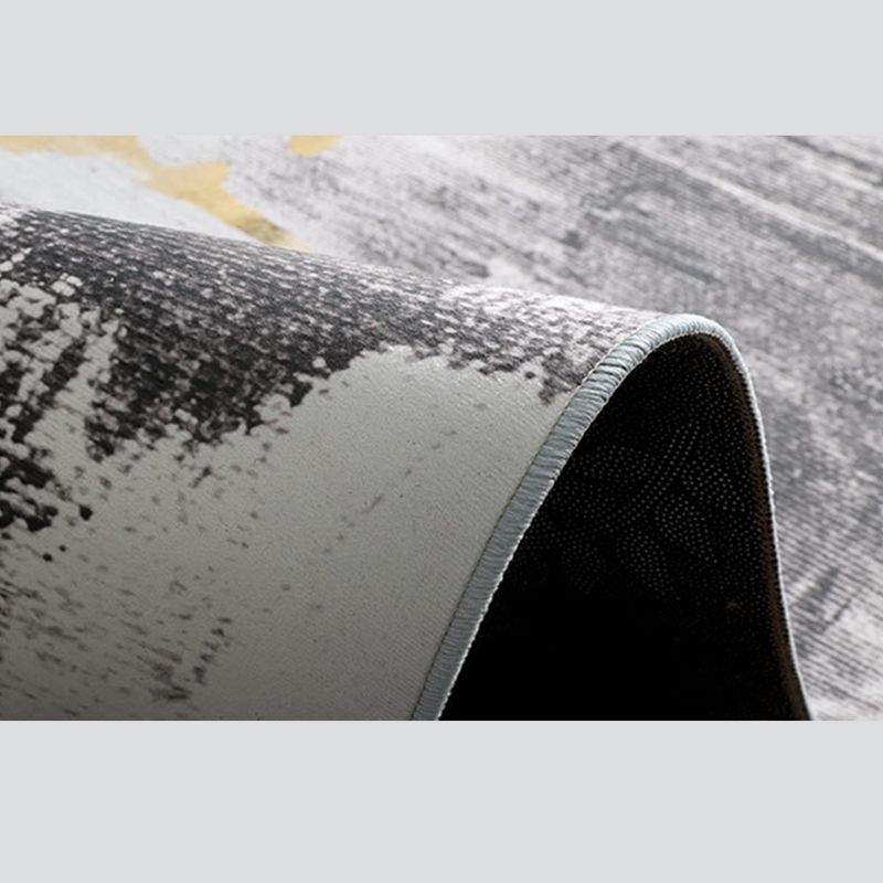 Modern Indoor Rug Abstract Printing Rug Non-Slip Backing Carpet for Living Room