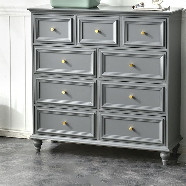 Contemporary 13.7" Wide Storage Chest 6 Soft-Close Drawers Chest