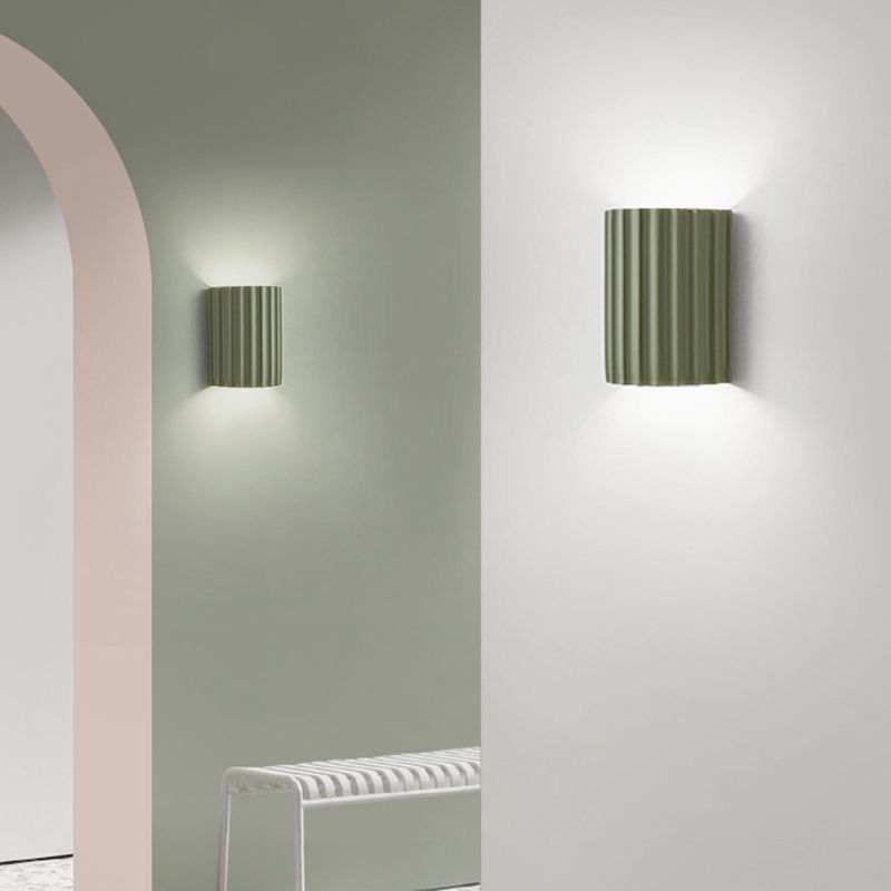 Cylinder Shape Wall Lighting Modern Style Resin 1 Lights Sconce Lamp for Bedroom