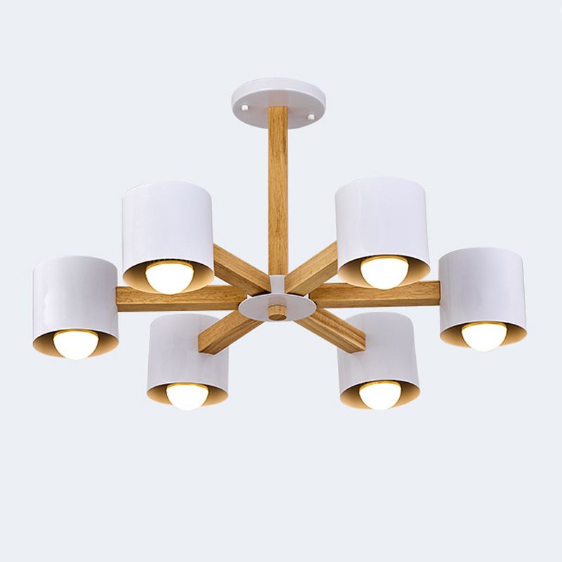 Multi -licht cilindrische tak hangende lichten moderne stijl metaalhangende verlichting