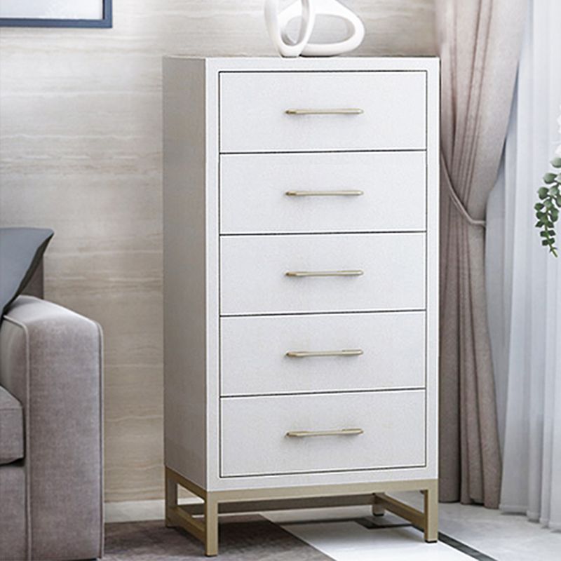 Glam Vertical Storage Chest Bedroom 16"W Wooden Chest with Drawers