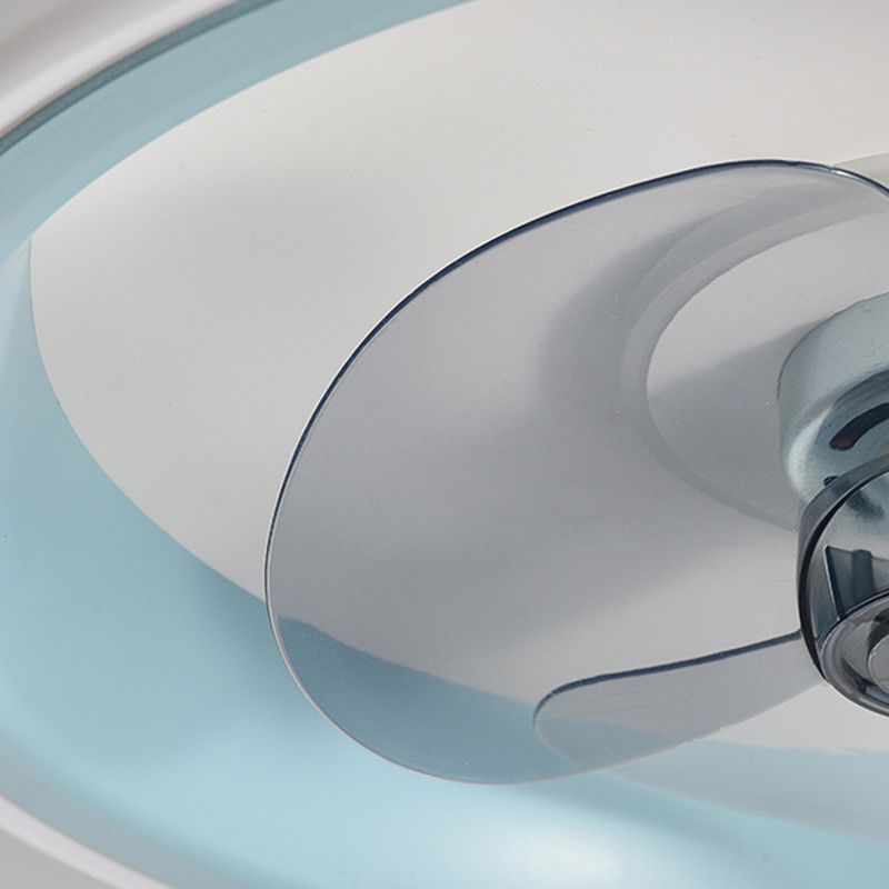 Polish Finish Fan with Light Modernism 3-Blade LED Ceiling Fan for Foyer