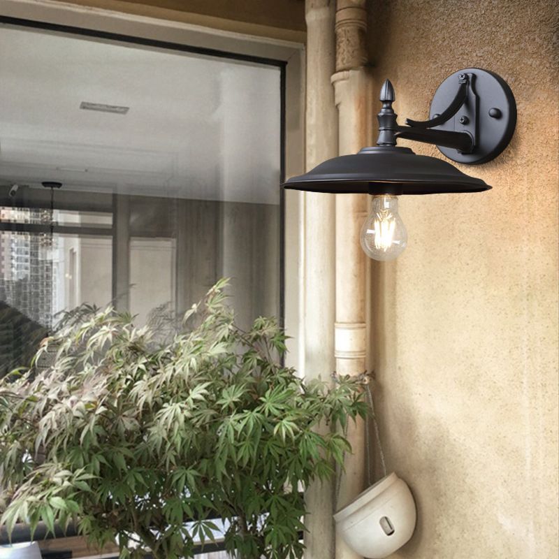 Geometric Shape Metal Wall Light Industrial Style 1 Light Wall Light Sconce