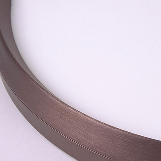 Plafonnier LED concis et moderne, montage circulaire en aluminium avec abat-jour en acrylique