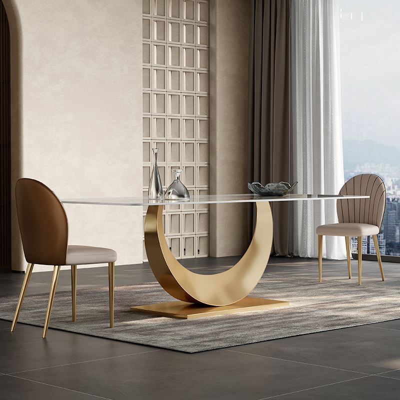 Glam 1/3/4/5/7 Pieces Dining Set Sintered Stone Dining Table Set