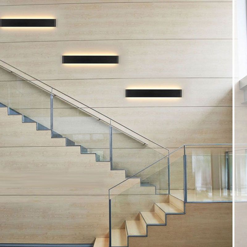 1-Light Wall Mount Light Modern Style LED Wall Sconce Light with Acrylic Shade