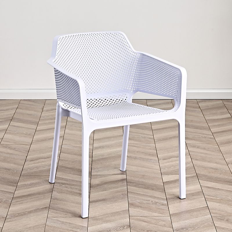Designer Style Arm Chair Plastic Cross Back Side Chair for Restaurant