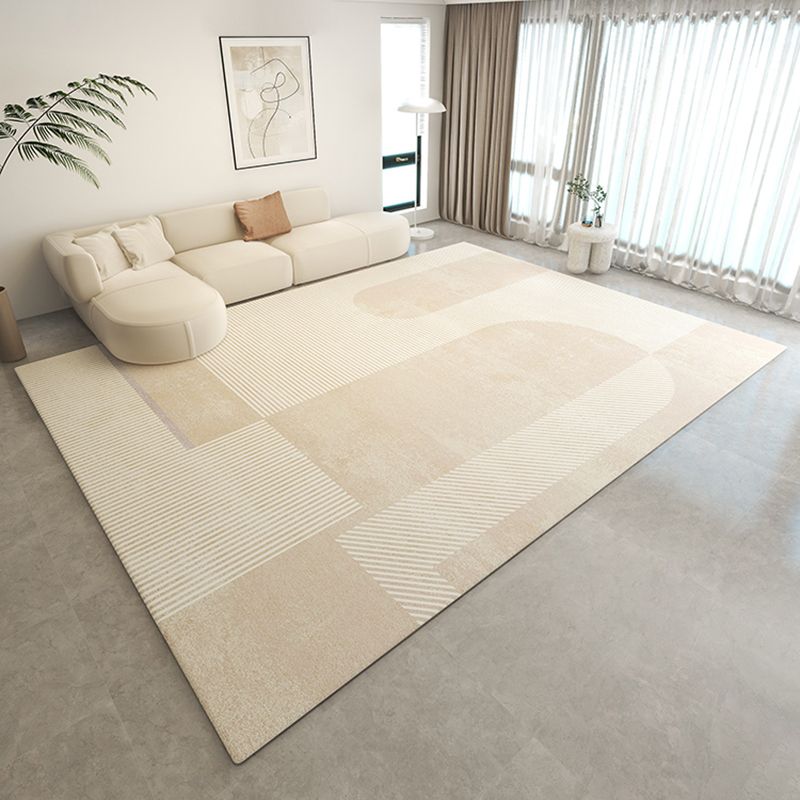 Abstract Pattern Rug Rectangle Polyster Modern Carpet Bedroom Room Non-Slip Backing Rug
