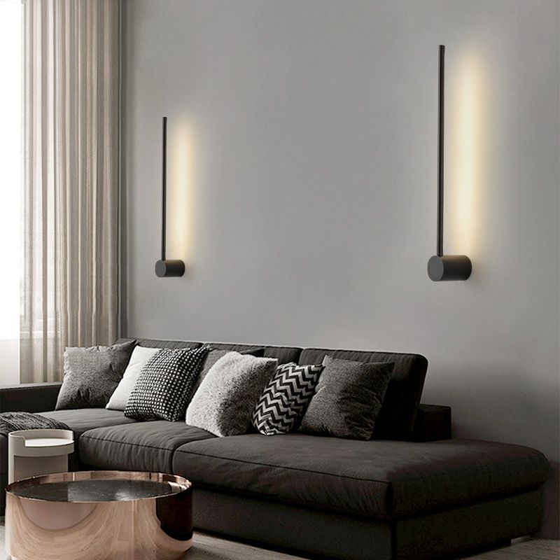 Linear Shape Metal Wall Sconce Modern Style Multi Lights Wall Mount Lighting