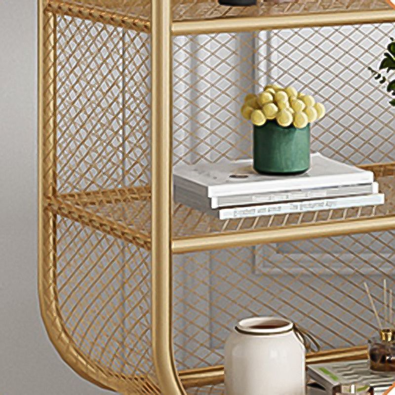 Closed Metal Bookcase Shelf Industrial Shelves for Study Room