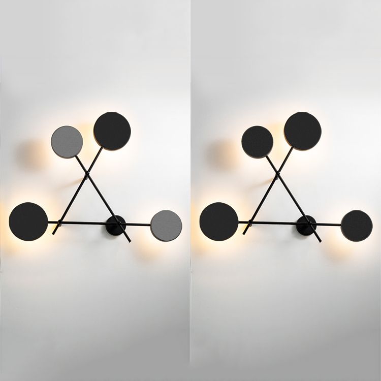 Nordischer Metall Wandleuchte geometrische 4 Lichter Wandleuchte für Wohnzimmer