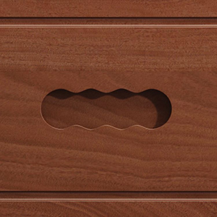 Contemporary Accent Chest with 6 Soft Close Drawers in Rubberwood